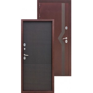 Дверь металлическая входная ISOTERMA 10 см Медный антик Венге