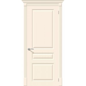 Дверь межкомнатная покрытая эмалью Модель №14 цвет кремовый