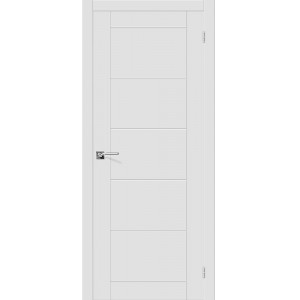 Дверь межкомнатная покрытая эмалью Модель №4 цвет белый